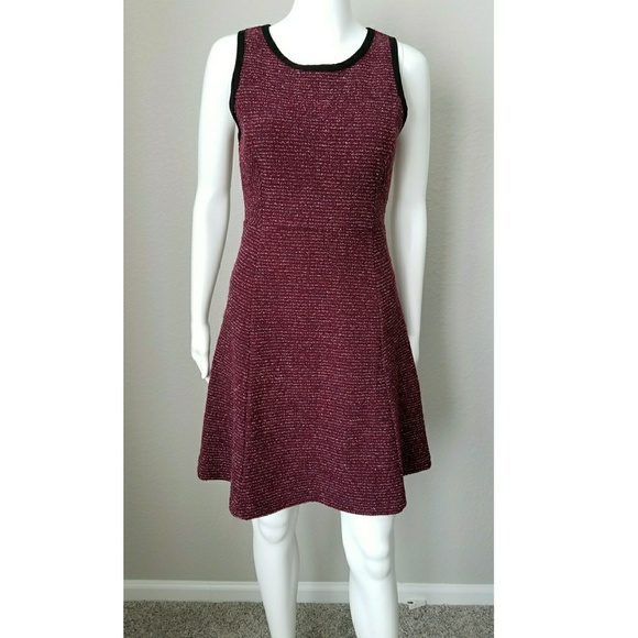 j crew burgundy dress
